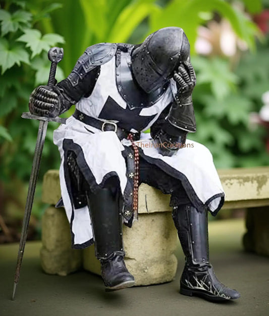 Templar Set Knight Costume Medieval Crusader Full Armor Set Knight Full Body Armor Suit Halloween Cosplay Outfit Decorative Armour Role Play