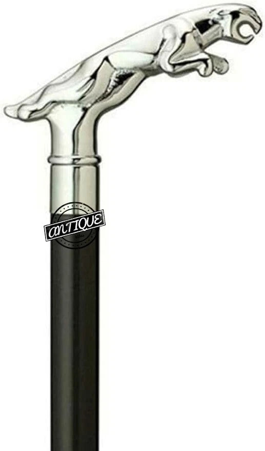 CHROME JAGUAR WALKING CANE STICK CLASSY CASUAL FASHIONABLE CANES FOR MEN WOMEN