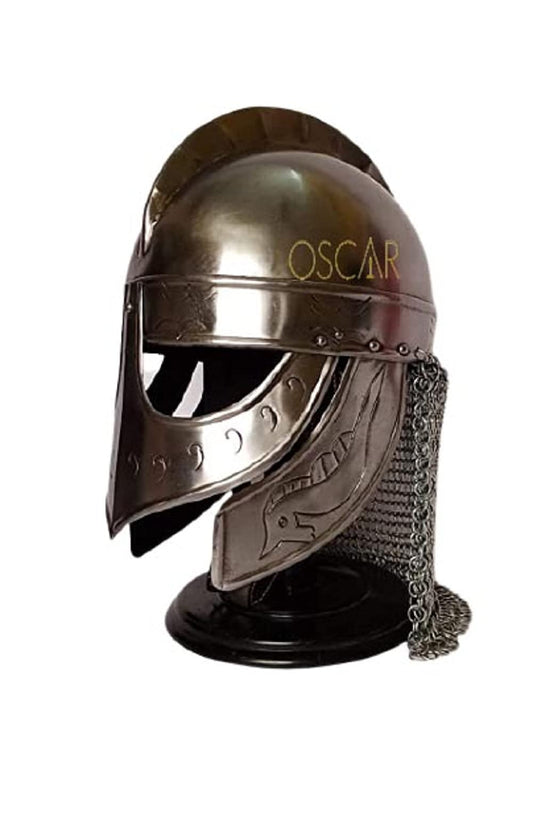 Viking Wolf Armor Helmet with chainmail