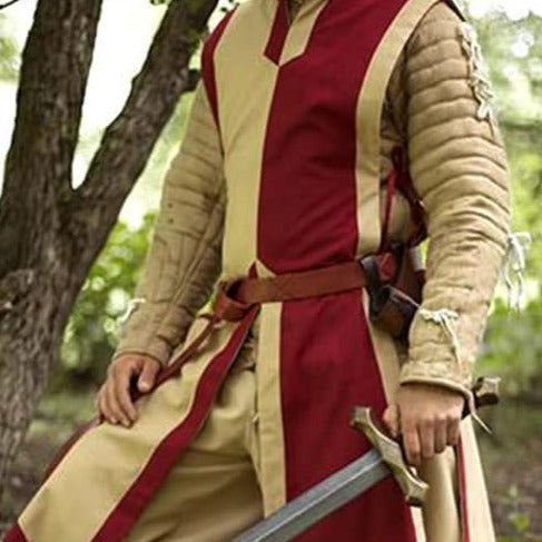Arming Surcoat Simple Split-Front Viking Tunic