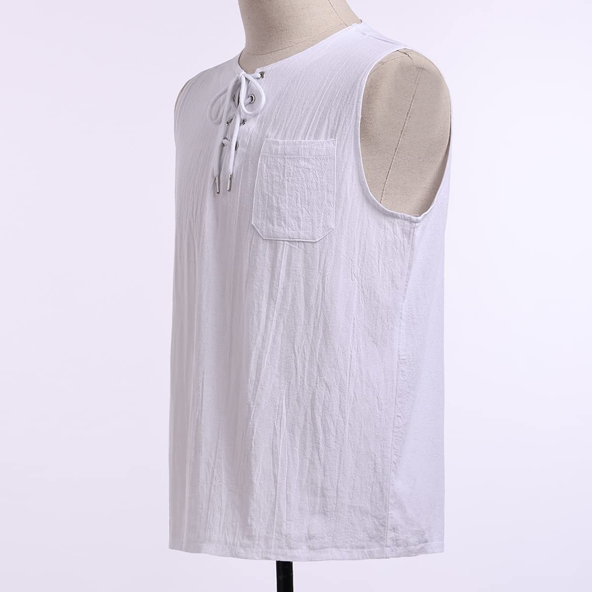 Linen Ruched Chest Viking Peasant Undertunic
