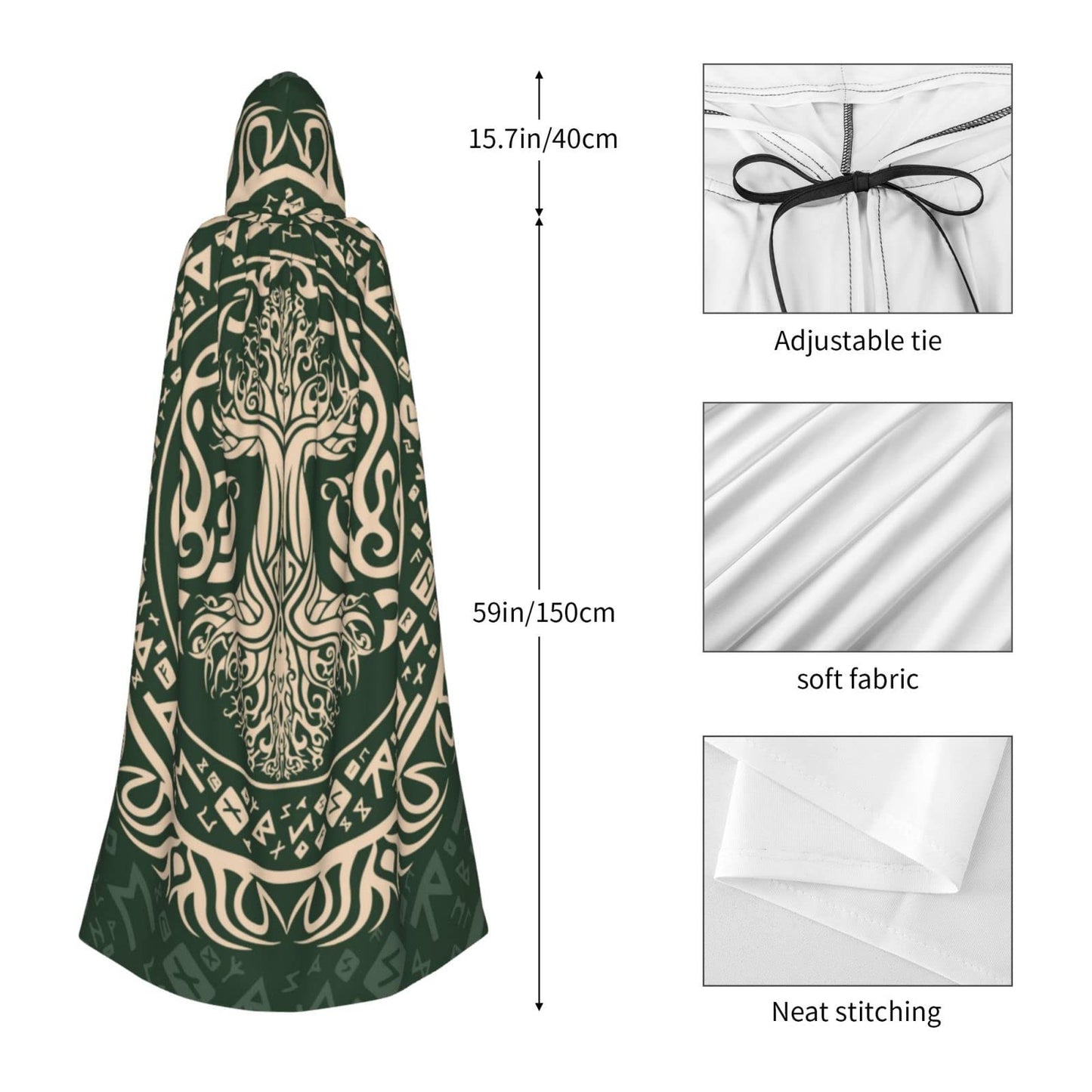 Yggdrasil Witch's Cloak Tree of Life Druidic Cloak