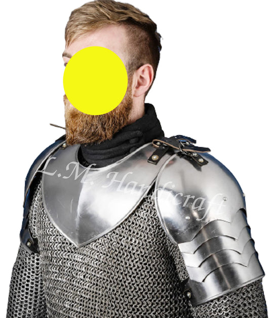 Medieval Silver Knight Armor Chainmail Shirt