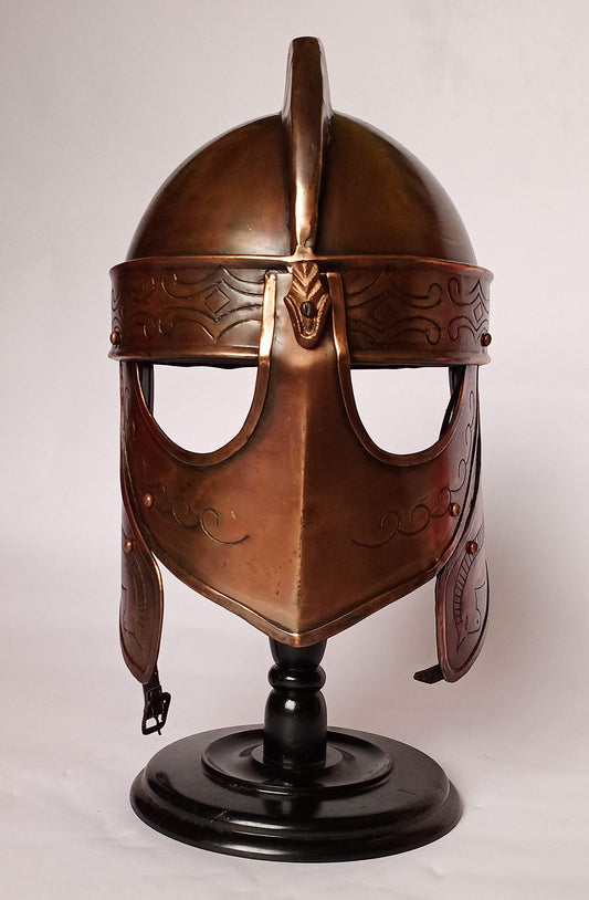 Handcrafted Viking Wolf Armor Helmet