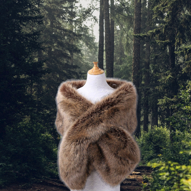 Faux Fur Viking Stole