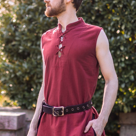 Viking tunic, dark red