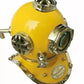 Antique Yellow 18" Diving Helmet US Navy Mark V Scuba Divers Helmet Replica
