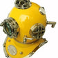 Antique Yellow 18" Diving Helmet US Navy Mark V Scuba Divers Helmet Replica