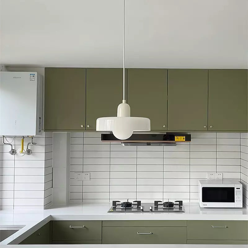 Coloured Glass Pendant Light Bauhaus Style