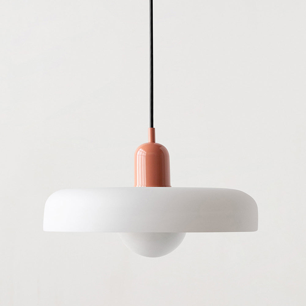 Coloured Glass Pendant Light Bauhaus Style