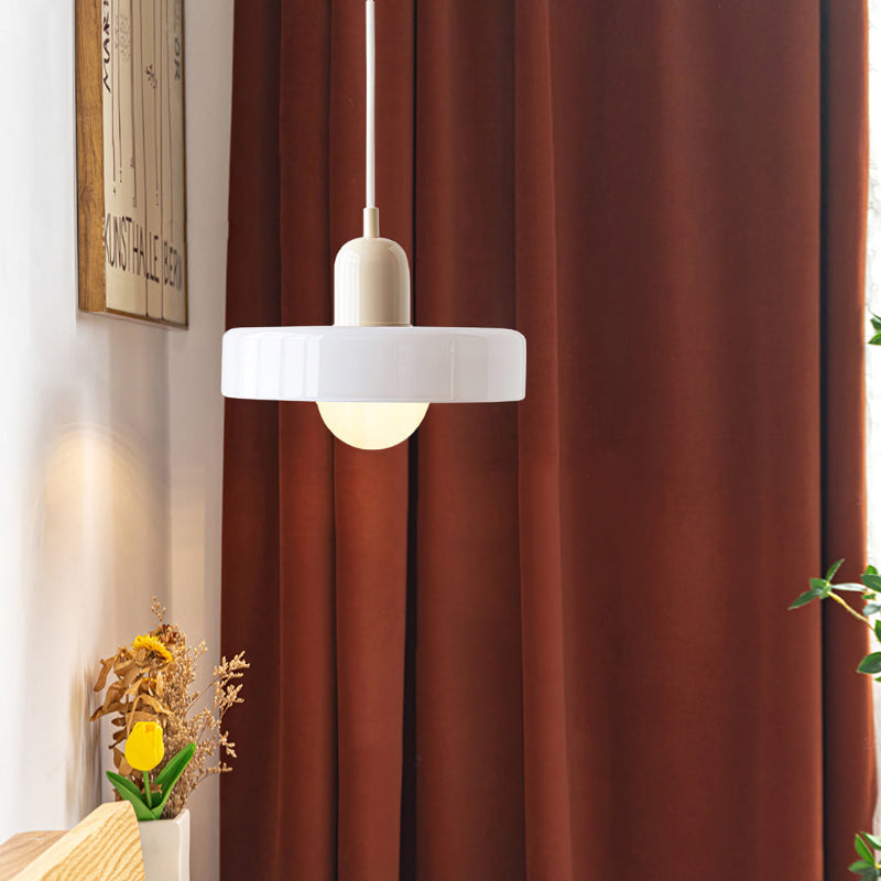 Coloured Glass Pendant Light Bauhaus Style