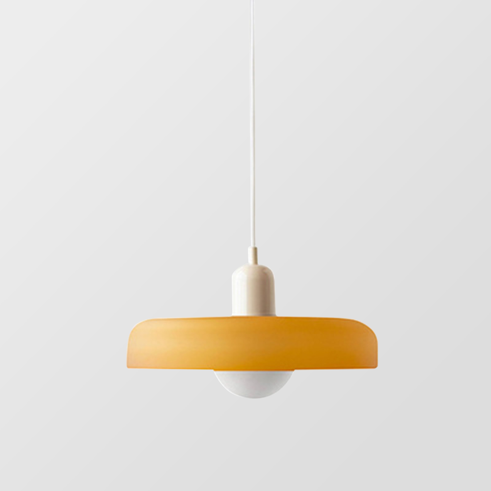 Coloured Glass Pendant Light Bauhaus Style