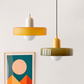 Coloured Glass Pendant Light Bauhaus Style