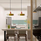 Coloured Glass Pendant Light Bauhaus Style