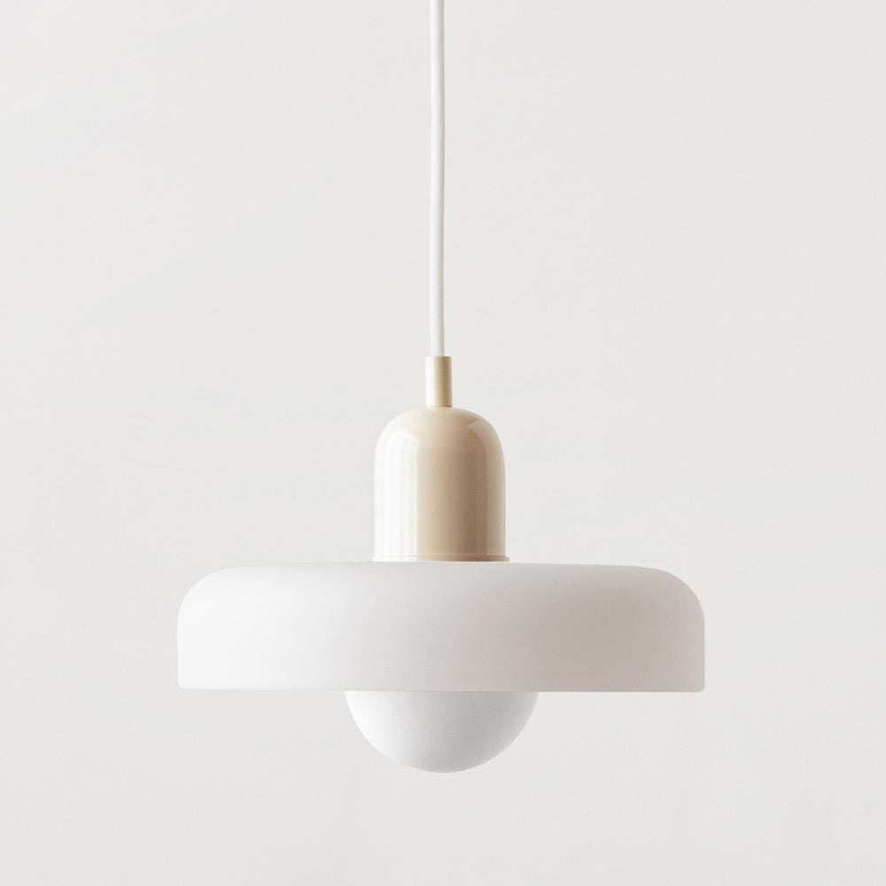 Coloured Glass Pendant Light Bauhaus Style