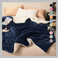 Thick Double Layered Lamb Plush Blanket Cozy