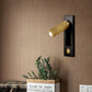 Integrated bedside sconce, contemporary design