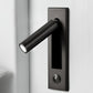 Integrated bedside sconce, contemporary design