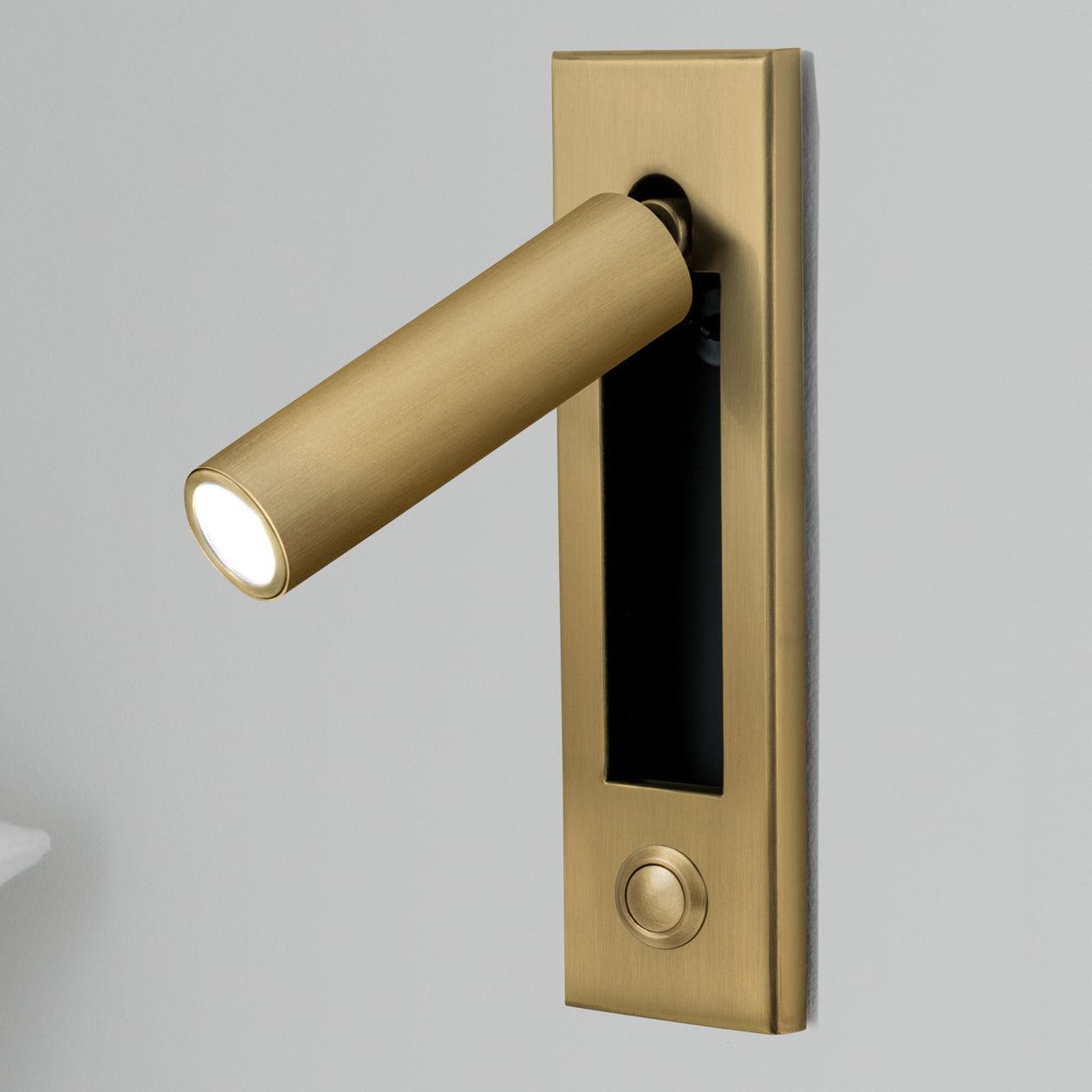 Integrated bedside sconce, contemporary design