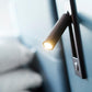 Integrated bedside sconce, contemporary design