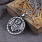 Norse Viking Warrior and tree of life with axe pendant necklace with wooden box as gift