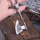 Stainless Steel Viking Axe key bottle opener viking necklace with wooden box as gift
