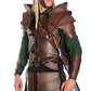 Halloween Leather Pauldrons Medieval Double Shoulder Armor Spaulders Elf Archer Knight Cosplay Costume Larp Props For Women Men