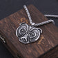 Stainless Steel Never Fade Viking Bear necklace as men gift with wooden box