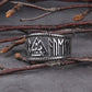 Mens Viking Valknut Stainless Steel Ring Futhark Runes Compass Ring Odin Nordic Amulet Jewelry