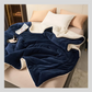 Thick Double Layered Lamb Plush Blanket Cozy