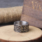 Stainless Steel Viking Symbol Bear Rings Mens Slavic Warding Veles Talisman Stainless Steel Ring Amulet Jewelry with wooden box