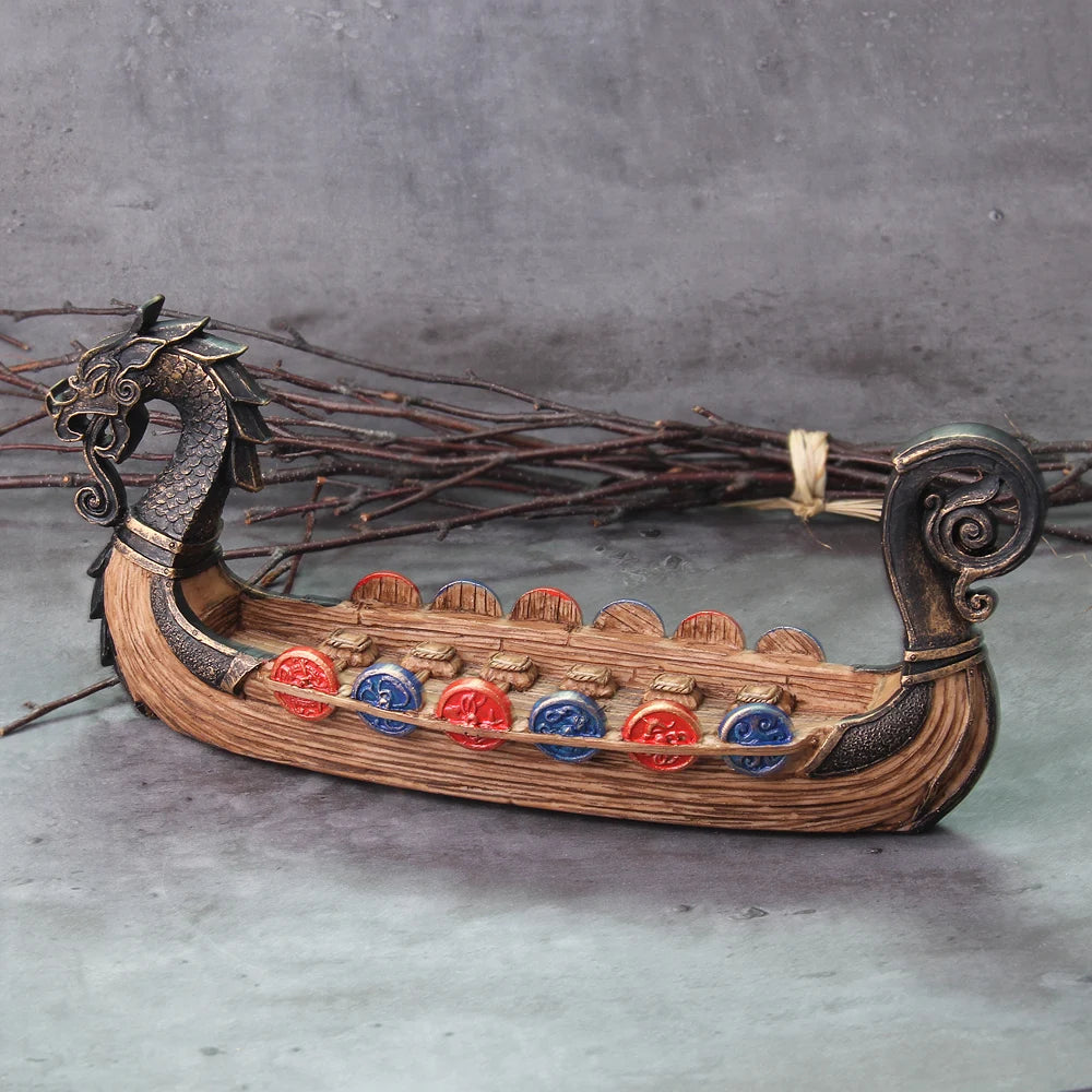 2022 New Style Viking Dragon Boat with shield and seat and many detail as vikings gift