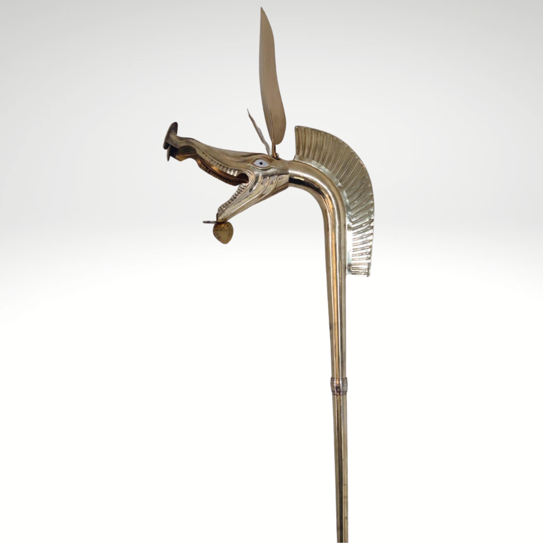 Medieval Celtic Deskford Carnyx – Fully Playable 18-Gauge Brass War Horn