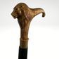 Lion Head Walking Stick King Style – Black Cane 36"