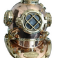 18" US Navy Mark V Diving Helmet – Antique Copper Finish – Deep Sea Scuba Replica