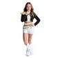 Girls Sequin Costume | Crop Jacket Shorts