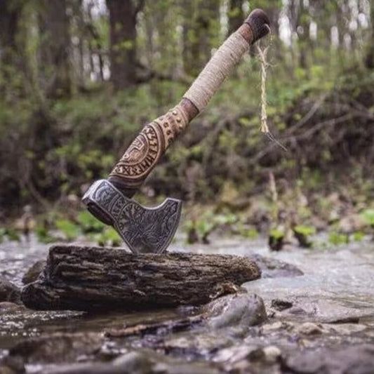 High Carbon Viking Axe Blood of the Forefathers
