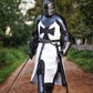Medieval Black Templar Knight Armor Set: Full Steel Suit, LARP Cosplay