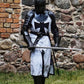 Medieval Black Templar Knight Armor Set: Full Steel Suit, LARP Cosplay