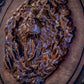Berserker Bear Totem Oaken Carved Viking Shield, 24" - + engraved