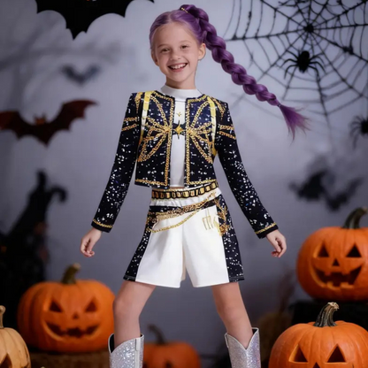 Kids Kpop Hunter Costume Outfit