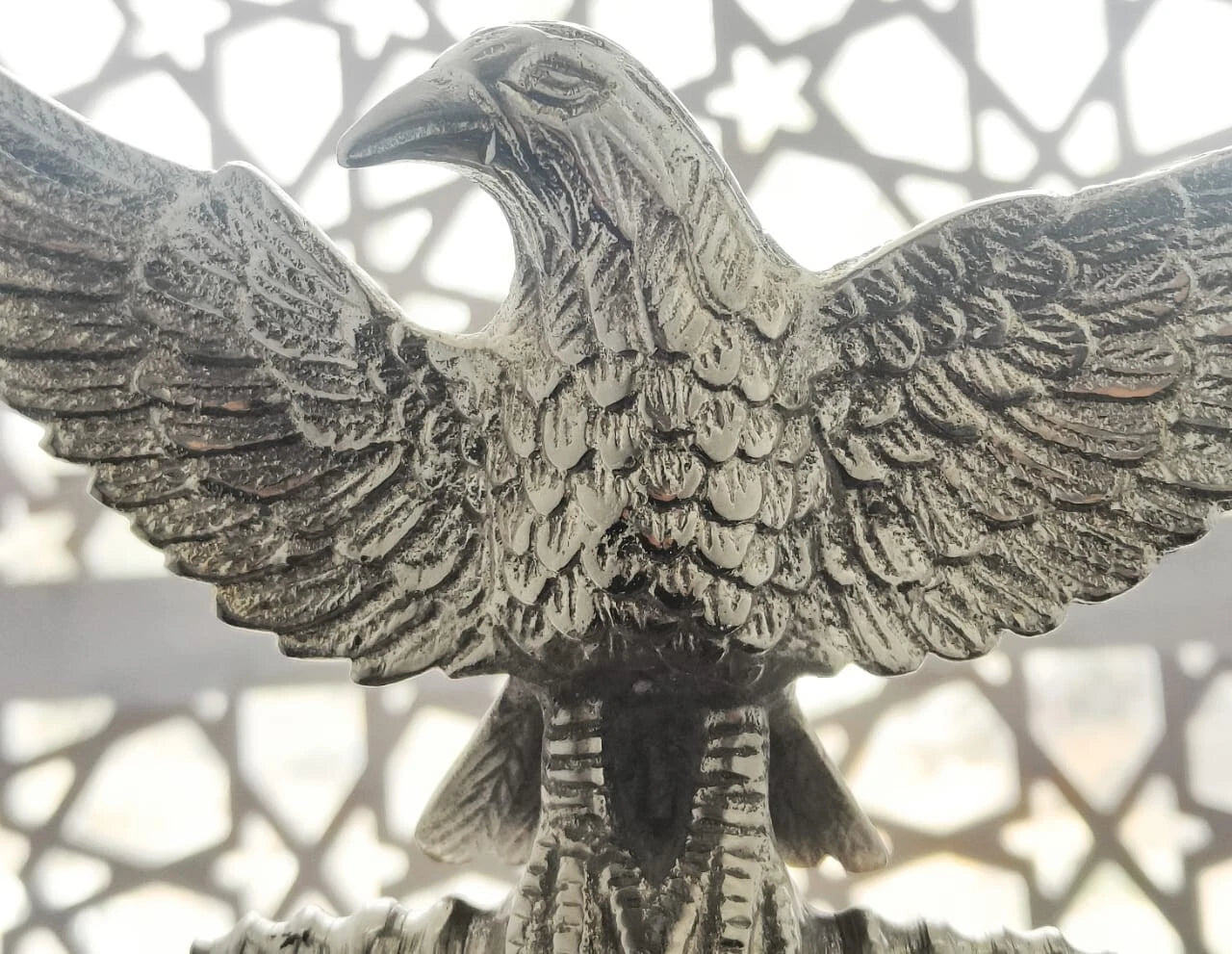 Roman Aquila Eagle Standard Full Bronze Medieval Roman Eagle sculpture