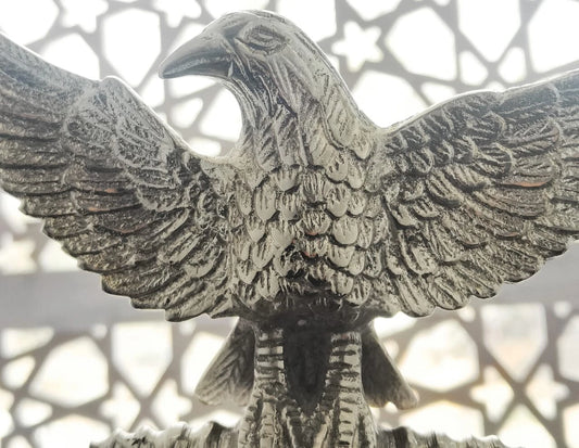 Roman Aquila Eagle Standard Full Bronze Medieval Roman Eagle sculpture