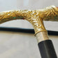 Antique Brass Designer Handle Vintage Walking Cane Wooden Walking Stick Men's