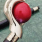 Nautical Chrome Hand Holding Red Ball Walking Stick Ball in hand walking cane