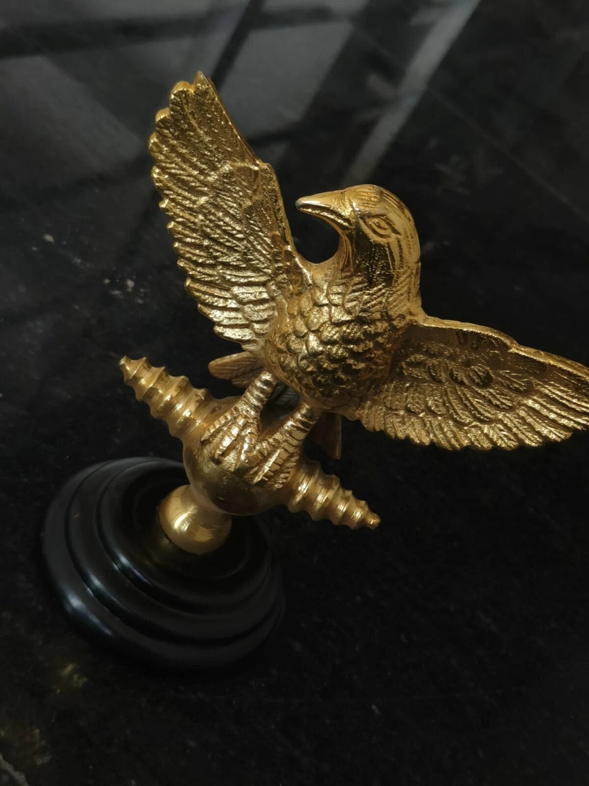 Roman Aquila Eagle Standard Full Bronze Medieval Roman Eagle sculpture