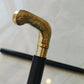 Walking Stick Vintage Brass Handle Victorian Designer Shaft Cane Wooden