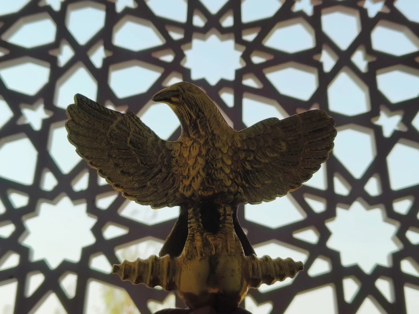 Roman Aquila Eagle Standard Full Bronze Medieval Roman Eagle sculpture