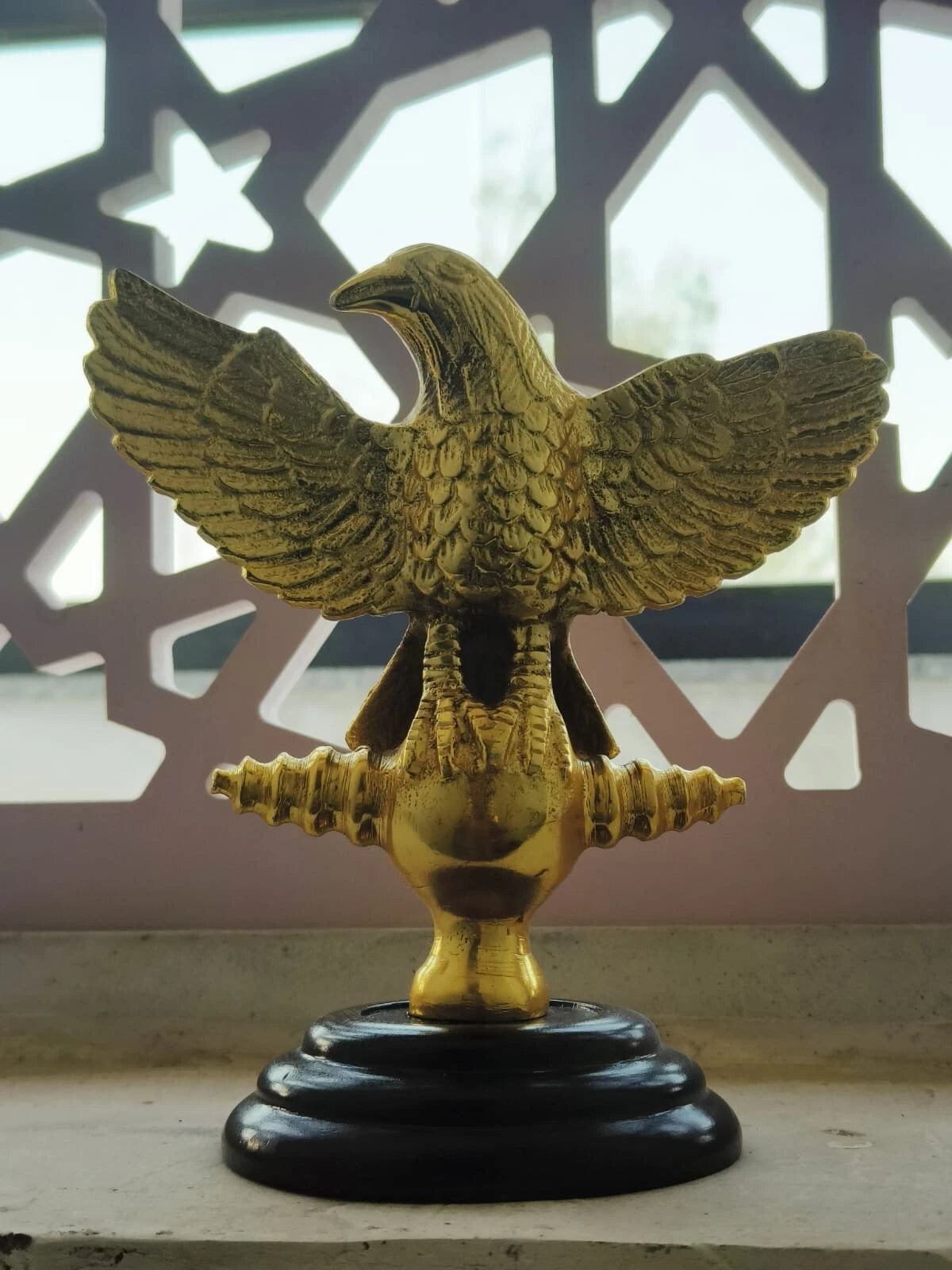 Roman Aquila Eagle Standard Full Bronze Medieval Roman Eagle sculpture