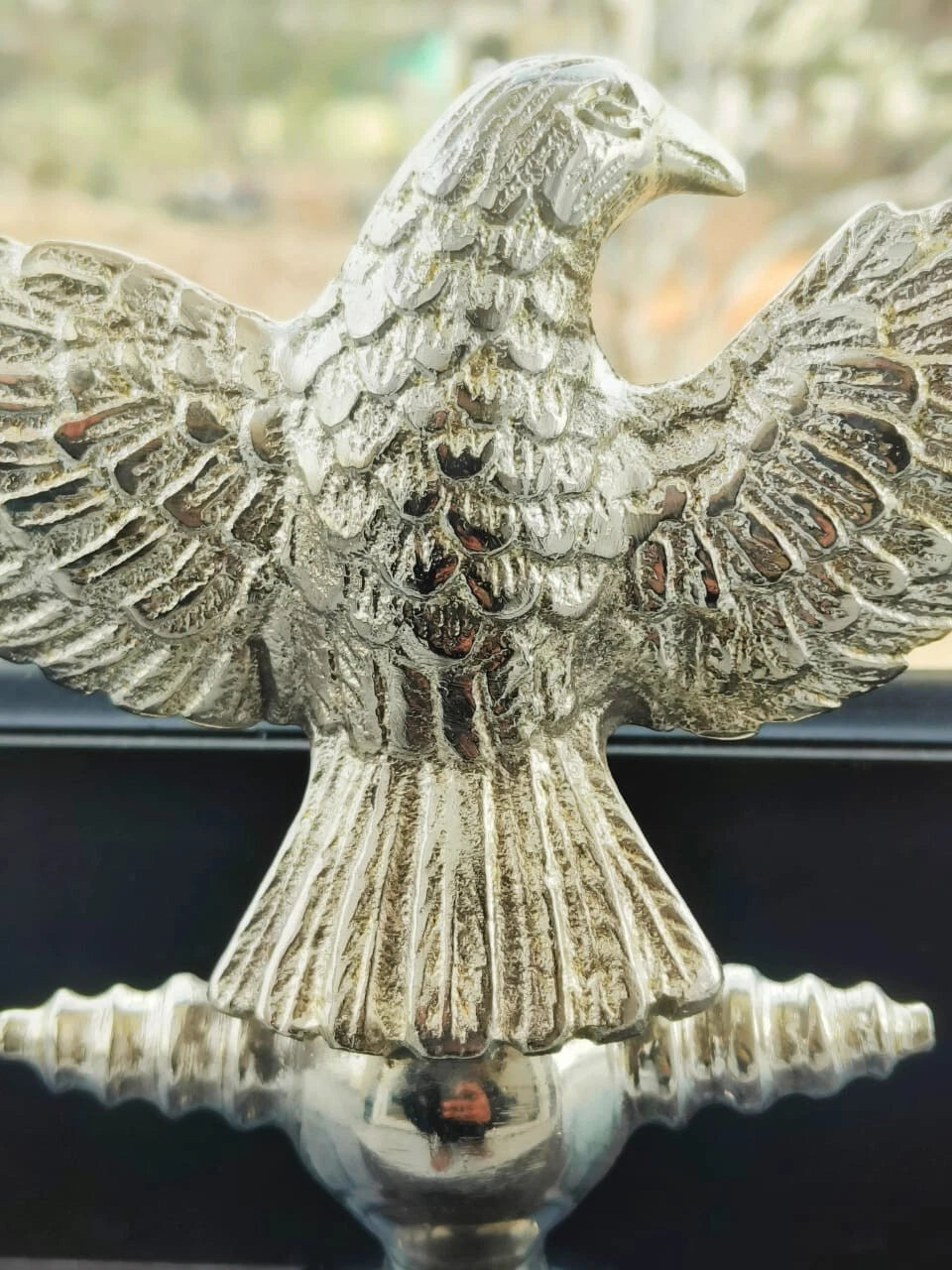 Roman Aquila Eagle Standard Full Bronze Medieval Roman Eagle sculpture